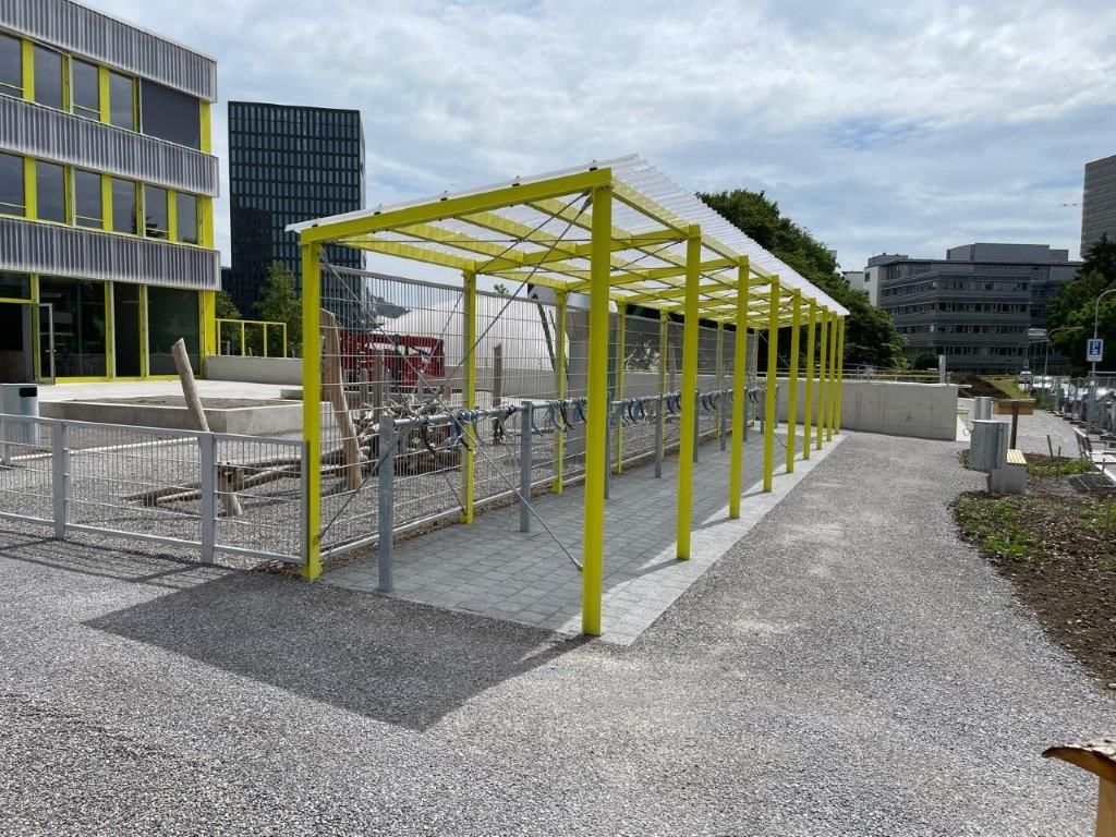 BVH-Fehrtech Schweiz - Fahrradständer Überdachungen - PC-Wellplatte CS Diamond 177/51 strukturiert